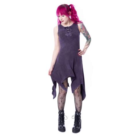 THISTLE DRESS – PURPLE STONEWASH THISTLE DRESS – PURPLE STONEWASH