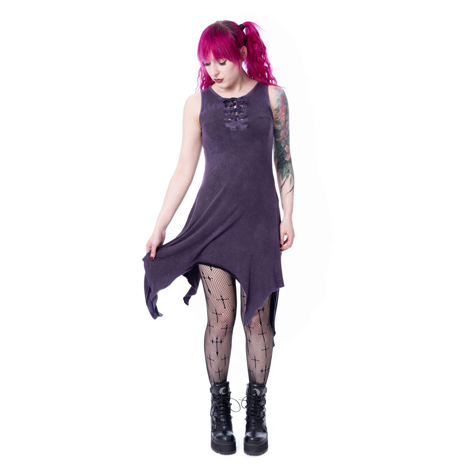 THISTLE DRESS – PURPLE STONEWASH