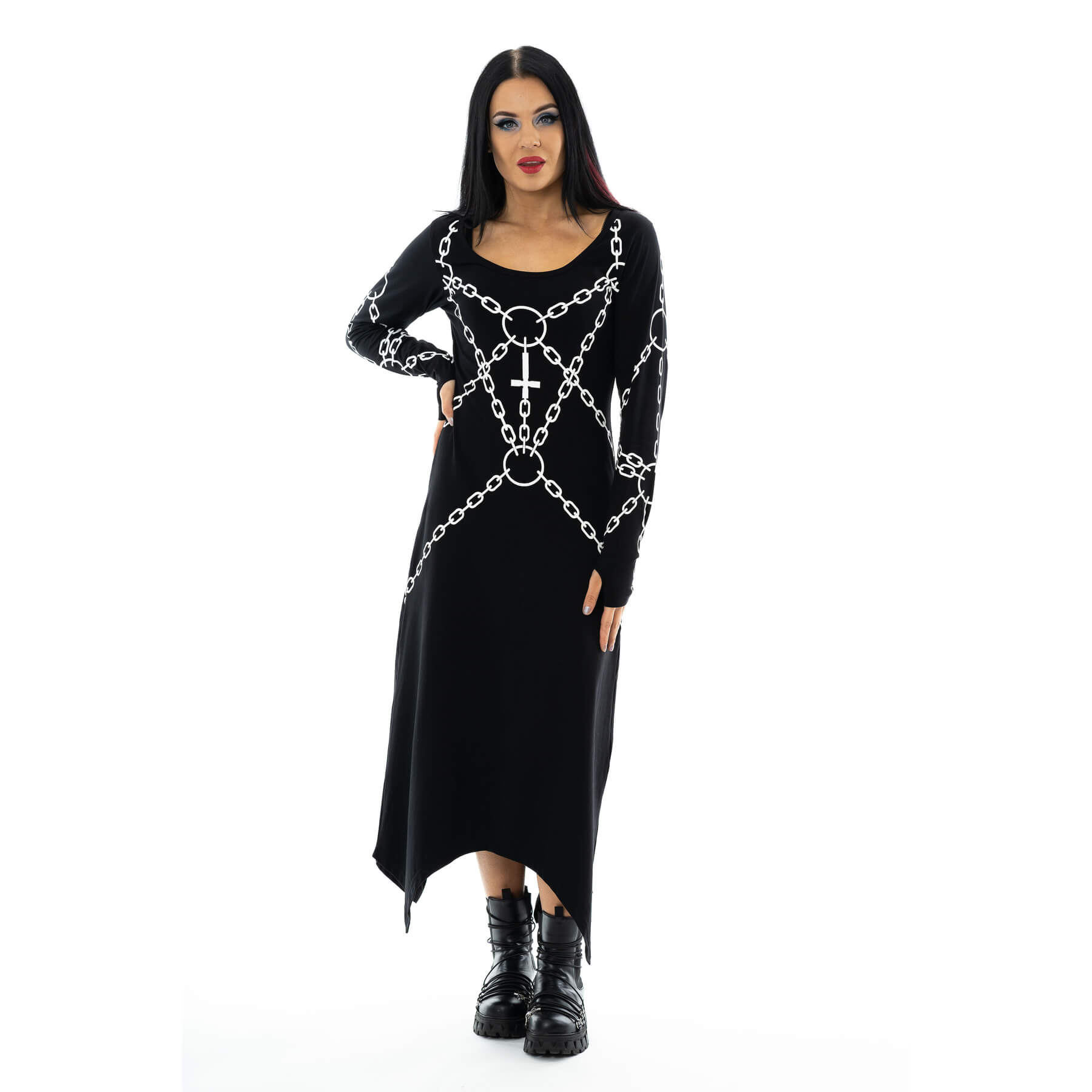 ENCHAINED DRESS – BLACK