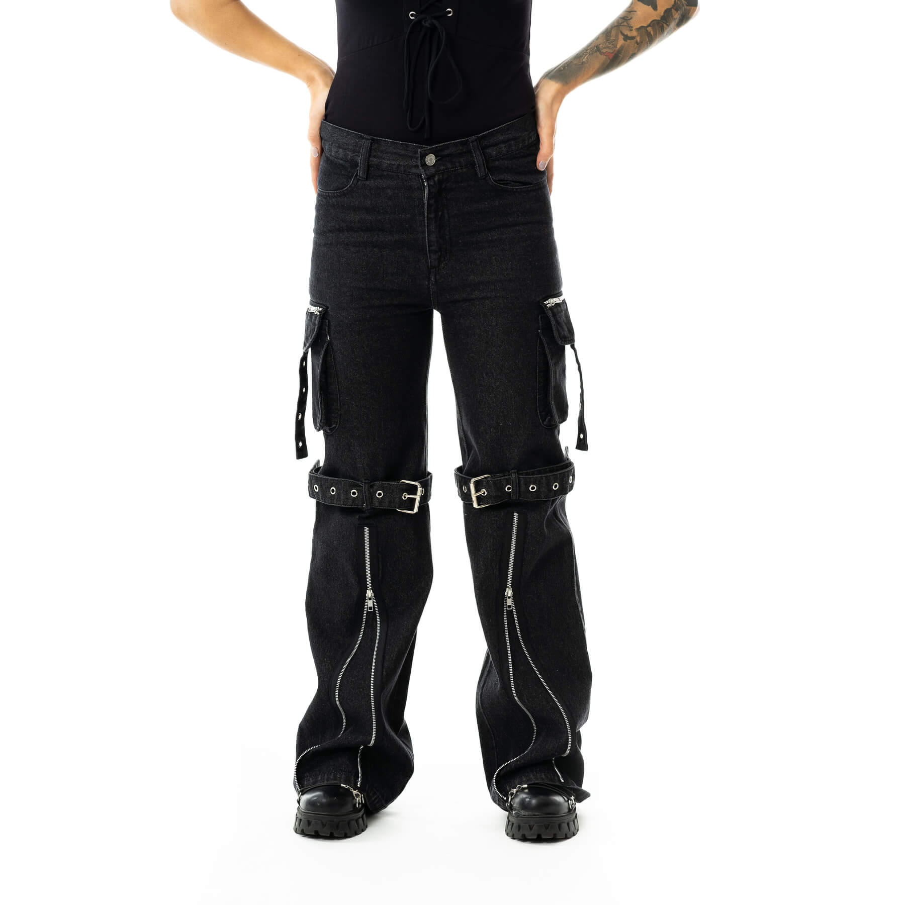 HONOR JEANS – BLACK STONEWASH