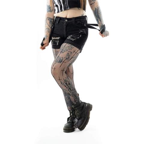 UNDEAD SHORTS – BLACK STONEWASH UNDEAD SHORTS – BLACK STONEWASH