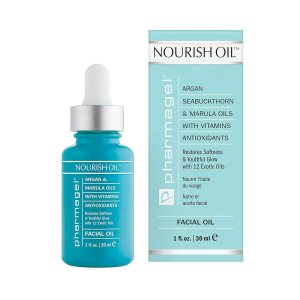 Pharmagel Nourish Facial Oil | Anti Aging Face Oil with 12 Exotic Oils including Avocado and Rosemary Seed | Dry Skin Relief | 1.0 fl. oz.