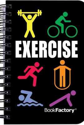 BookFactory Fitness Journal/Workout Exercise Journal/Log Book, 120 Pages, 3.5” x 5.25” (Pocket Sized Book), Translucent Cover, Wire-O Binding (Made in USA) BookFactory Fitness Journal/Workout Exercise Journal/Log Book, 120 Pages, 3.5” x 5.25” (Pocket Sized Book), Translucent Cover, Wire-O Binding (Made in USA)