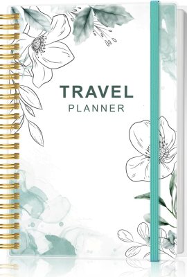 Travel Journal for Women & Men, Vacation & Road Trip Planner Organizer, Travel Notebook for 6 Trips, Trip Planner Gift to Record Memories and Adventures from Special Trips, 5.8″ x 8.5″, Teal Floral Travel Journal for Women & Men, Vacation & Road Trip Planner Organizer, Travel Notebook for 6 Trips, Trip Planner Gift to Record Memories and Adventures from Special Trips, 5.8″ x 8.5″, Teal Floral