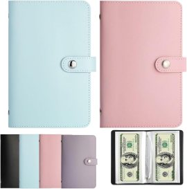 2Pcs 100 Envelopes Money Saving Challenge,Mini Money Saving Binder,Budget Binder with Cash envelopes, Savings Challenge Binder- Savings Challenges Book to Plan and Save ,050(Pink + Blue) 2Pcs 100 Envelopes Money Saving Challenge,Mini Money Saving Binder,Budget Binder with Cash envelopes, Savings Challenge Binder- Savings Challenges Book to Plan and Save ,050(Pink + Blue)