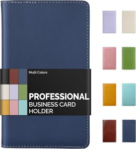 Sooez Leather Professional Business Card Book Holder Organizer for 240 Card Sooez Leather Professional Business Card Book Holder Organizer for 240 Card