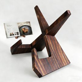 Recipe Book Holder, Cookbook Stand with Tablet Holder. Rustic Brown Vintage Wooden Shelf for Cooking Kitchen, Baking, Pad, Recipe Books. Space Saving Home Decor Organizer Gift. Recipe Book Holder, Cookbook Stand with Tablet Holder. Rustic Brown Vintage Wooden Shelf for Cooking Kitchen, Baking, Pad, Recipe Books. Space Saving Home Decor Organizer Gift.