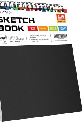 Soucolor 9″ x 12″ Sketch Book, 1-Pack 100 Sheets Spiral Bound Art Sketchbook, (68lb/100gsm) Acid Free Artist Drawing Book Paper Painting Drawing Writing Sketching Pad for Kids Adult Teens Girls Boys Soucolor 9″ x 12″ Sketch Book, 1-Pack 100 Sheets Spiral Bound Art Sketchbook, (68lb/100gsm) Acid Free Artist Drawing Book Paper Painting Drawing Writing Sketching Pad for Kids Adult Teens Girls Boys