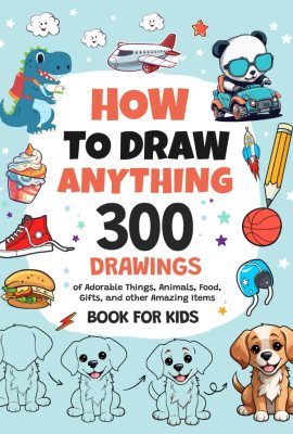 How To Draw Anything: 300 Drawings of Adorable Things, Animals, Food, Gifts, and other Amazing Items | Book For Kids How To Draw Anything: 300 Drawings of Adorable Things, Animals, Food, Gifts, and other Amazing Items | Book For Kids