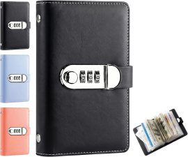100 Envelope Savings Challenge Book with Password Lock, Money Saving Binder Book, Money Saving Book with Cash Envelopes, Fun to Reach Your Savings Goals (Black) 100 Envelope Savings Challenge Book with Password Lock, Money Saving Binder Book, Money Saving Book with Cash Envelopes, Fun to Reach Your Savings Goals (Black)