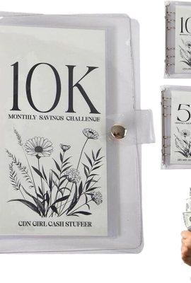 12-Month Envelopes Money Saving Challenge Binder,Savings Binder, Budget Binder With Cash Envelopes, Easy and Funny Way to Save 5K/10K Dollars, Money Binder For Cash Saving (10K) 12-Month Envelopes Money Saving Challenge Binder,Savings Binder, Budget Binder With Cash Envelopes, Easy and Funny Way to Save 5K/10K Dollars, Money Binder For Cash Saving (10K)