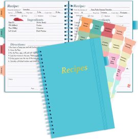 PECULA Recipe Book, Recipe Book to Write In Your Own Recipes, Recipe Notebook, Recipe Journal Hold 170 Recipes PECULA Recipe Book, Recipe Book to Write In Your Own Recipes, Recipe Notebook, Recipe Journal Hold 170 Recipes