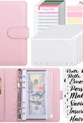 SKYDUE Budget Binder, Money Saving Binder with Zipper Envelopes, Cash Envelopes and Expense Budget Sheets for Budgeting SKYDUE Budget Binder, Money Saving Binder with Zipper Envelopes, Cash Envelopes and Expense Budget Sheets for Budgeting