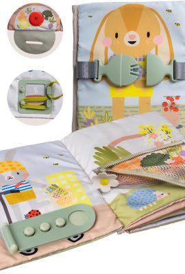 Taf Toys Busy Book for Toddlers 1-3 – Montessori Activity Book with 12 Sensory Learning Activities – Develops Fine Motor Skills and Early Numeracy Through Play Taf Toys Busy Book for Toddlers 1-3 – Montessori Activity Book with 12 Sensory Learning Activities – Develops Fine Motor Skills and Early Numeracy Through Play