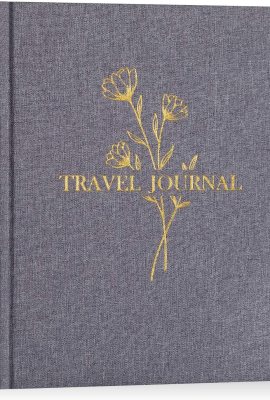 Lanpn Travel Photo Journal Notebook for Women Men, Linen Travel Log Diary Scrapbook Memory Book with Prompts, Anniversary Journals Traveling Gifts (Grey, 110 Pages) Lanpn Travel Photo Journal Notebook for Women Men, Linen Travel Log Diary Scrapbook Memory Book with Prompts, Anniversary Journals Traveling Gifts (Grey, 110 Pages)