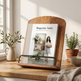 Beautiful Cookbook Stand for Your Kitchen Counter – Solid Wood, Fits iPad | Easily Keeps Cook or Recipe Books Open for Convenient Cooking – Fits Your Tablet and Enhances Any Kitchen Decor Beautiful Cookbook Stand for Your Kitchen Counter – Solid Wood, Fits iPad | Easily Keeps Cook or Recipe Books Open for Convenient Cooking – Fits Your Tablet and Enhances Any Kitchen Decor