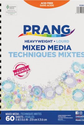 Prang (Formerly Art Street) Mixed Media Journal, Heavyweight, 8.5″ x 11″, 60 Sheets Prang (Formerly Art Street) Mixed Media Journal, Heavyweight, 8.5″ x 11″, 60 Sheets