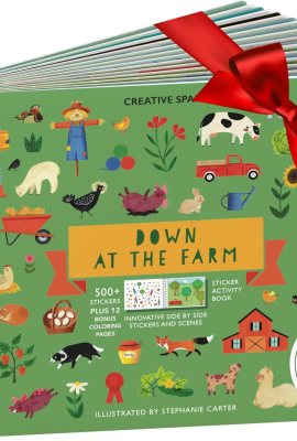 Cupkin Farm Animal Sticker Book Activity for Kids, Toddler Airplane Travel Essentials, 500+ Horse Stickers for Kids + 12 Scenes + 12 Coloring Book Pages, Cow Lover Children’s Gift, Crafts Ages 2-8 Cupkin Farm Animal Sticker Book Activity for Kids, Toddler Airplane Travel Essentials, 500+ Horse Stickers for Kids + 12 Scenes + 12 Coloring Book Pages, Cow Lover Children’s Gift, Crafts Ages 2-8