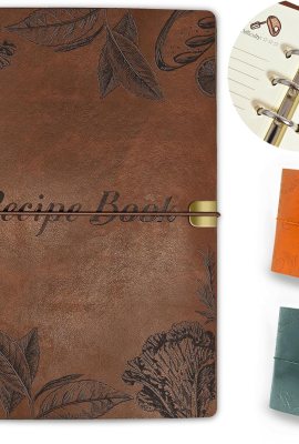Blank Recipe Book To Write In Your Own Recipes, Leather Recipe Notebook, Recipe Journal Hold 150 Recipes(Long Recipes & Short Recipes) (Brown) Blank Recipe Book To Write In Your Own Recipes, Leather Recipe Notebook, Recipe Journal Hold 150 Recipes(Long Recipes & Short Recipes) (Brown)