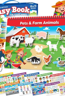 Montessori Preschool Busy Book for Toddlers Ages 3 and Up – Preassembled Preschool Learning Activities Homeschool Montessori Toys – Gifts for 3 Year Old Boys Girl Birthday – Valentines Day Gifts Kids Montessori Preschool Busy Book for Toddlers Ages 3 and Up – Preassembled Preschool Learning Activities Homeschool Montessori Toys – Gifts for 3 Year Old Boys Girl Birthday – Valentines Day Gifts Kids
