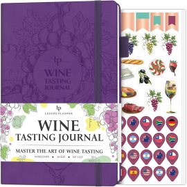 Legend Wine Tasting Notebook, Guided Journal & Log Book, Purple | 5.8 x 8.3 in, eco leather cover, 142 wine & spirit reviews, simple tips for beginners & wine lovers, label & tasting notes Legend Wine Tasting Notebook, Guided Journal & Log Book, Purple | 5.8 x 8.3 in, eco leather cover, 142 wine & spirit reviews, simple tips for beginners & wine lovers, label & tasting notes