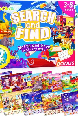 Search and Find Game Books – Flash Cards – Preschool Learning Activities for Kids Age 3-8, Travel Games for or Road Trip Car Airplane, Educational Seek Activity Birthday Gifts for Boys Girls Search and Find Game Books – Flash Cards – Preschool Learning Activities for Kids Age 3-8, Travel Games for or Road Trip Car Airplane, Educational Seek Activity Birthday Gifts for Boys Girls