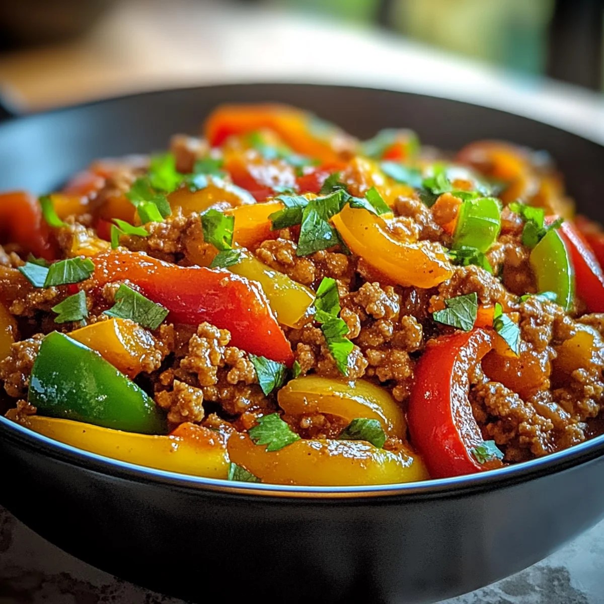 Easy Ground Turkey and Peppers Stir-Fry Recipe Easy Ground Turkey and Peppers Stir-Fry Recipe