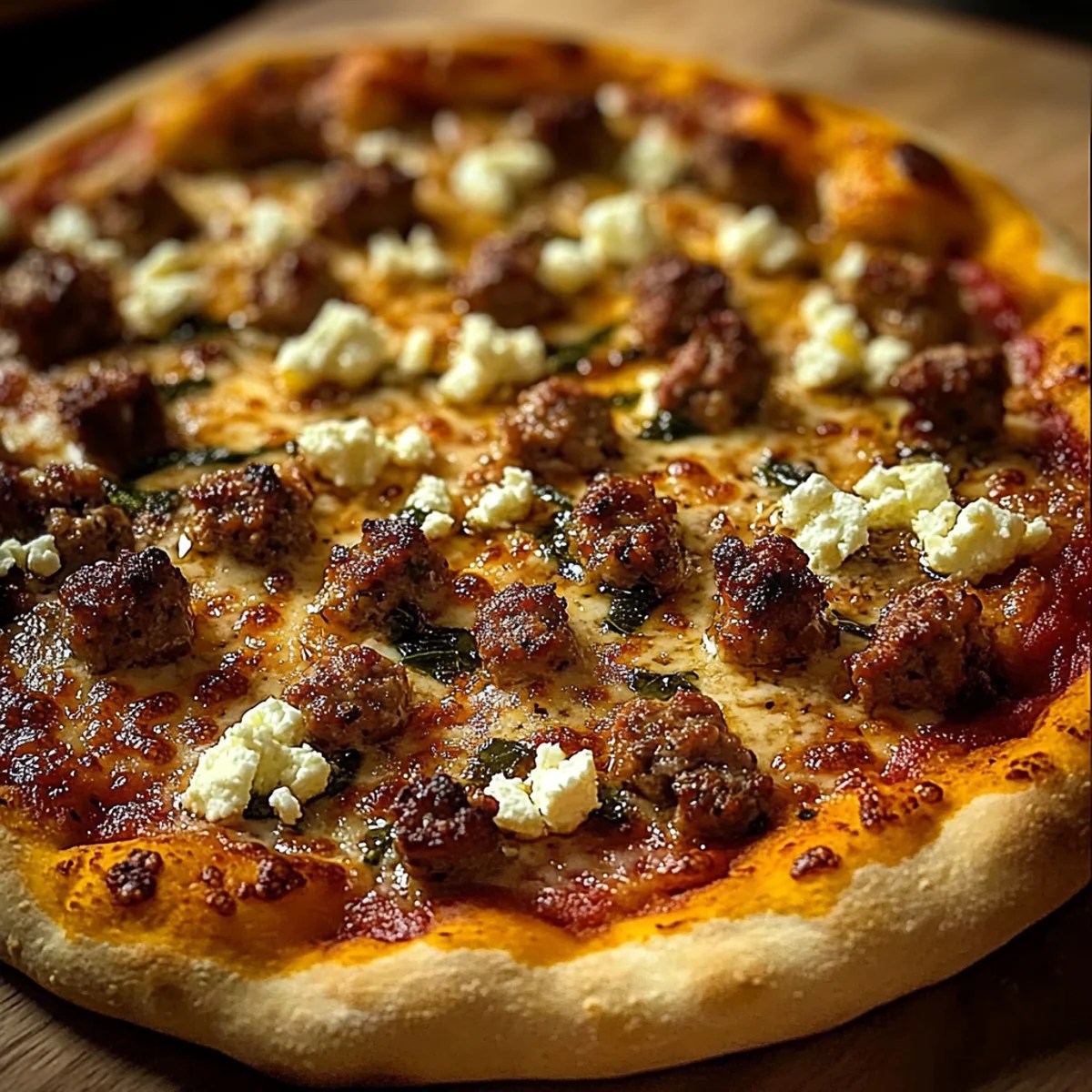 Sweet & Spicy Hot Sausage Feta Honey Pizza – A Flavor Explosion Sweet & Spicy Hot Sausage Feta Honey Pizza – A Flavor Explosion