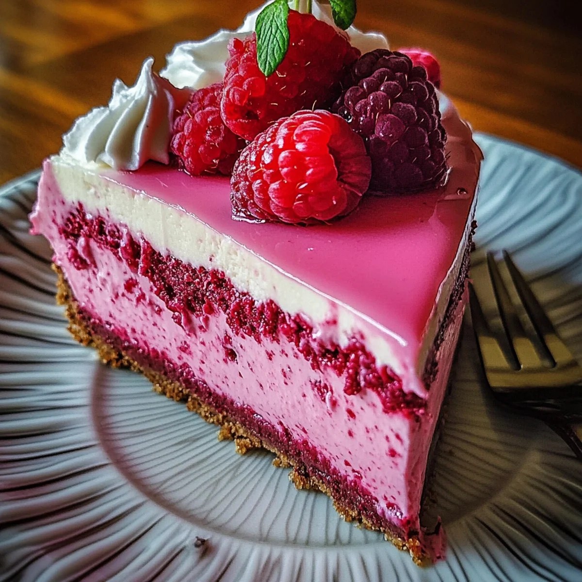 Luxurious Pink Velvet Raspberry Cheesecake Luxurious Pink Velvet Raspberry Cheesecake