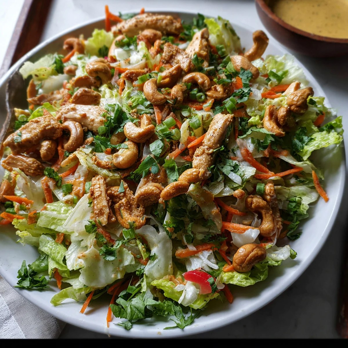 Chicken Cashew Crunch Salad: A Fresh and Nutty Delight Chicken Cashew Crunch Salad: A Fresh and Nutty Delight