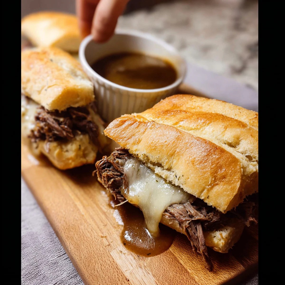 Slow Cooker French Dip Sandwiches Slow Cooker French Dip Sandwiches