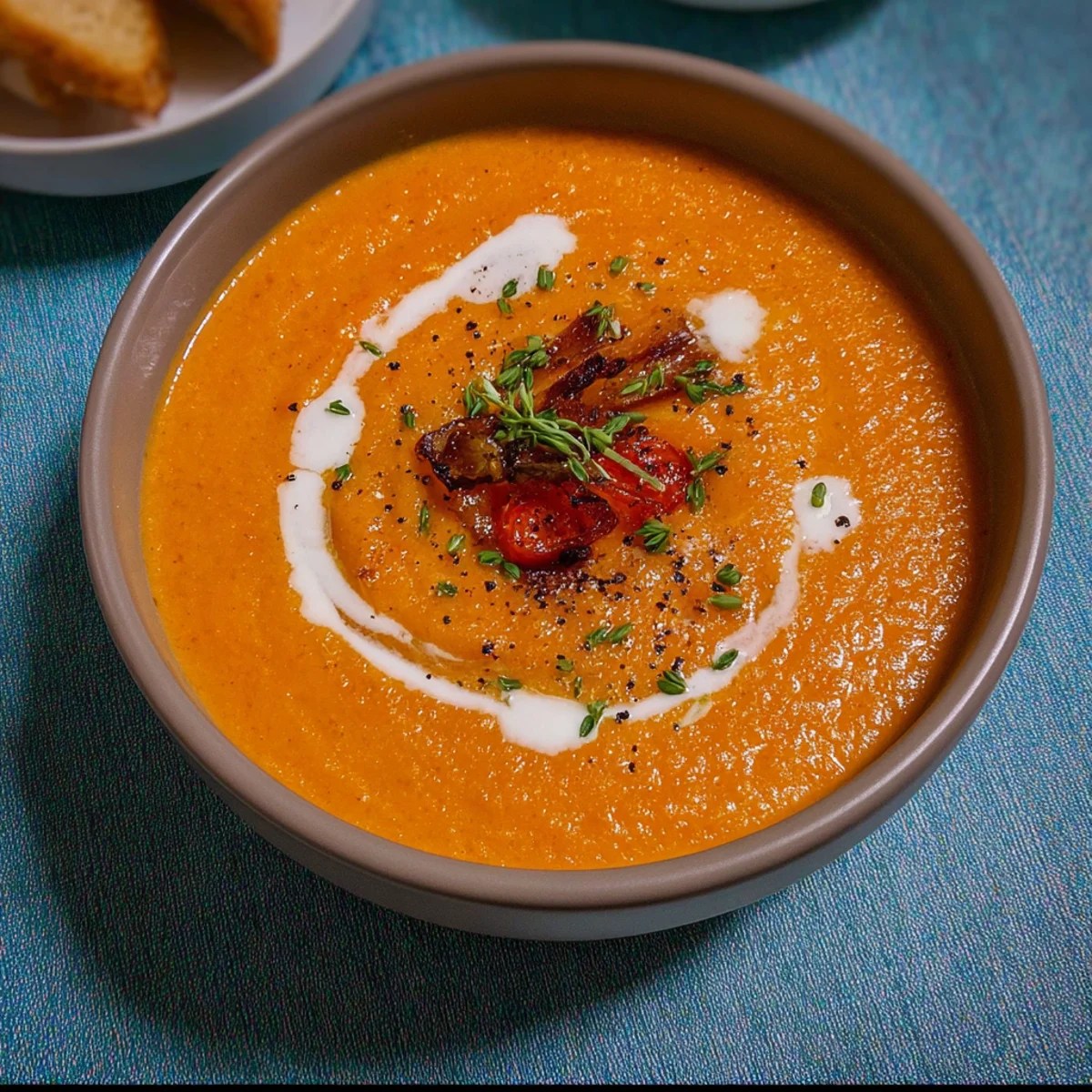 Roasted Vegetable Soup: Smooth and Creamy Roasted Vegetable Soup: Smooth and Creamy