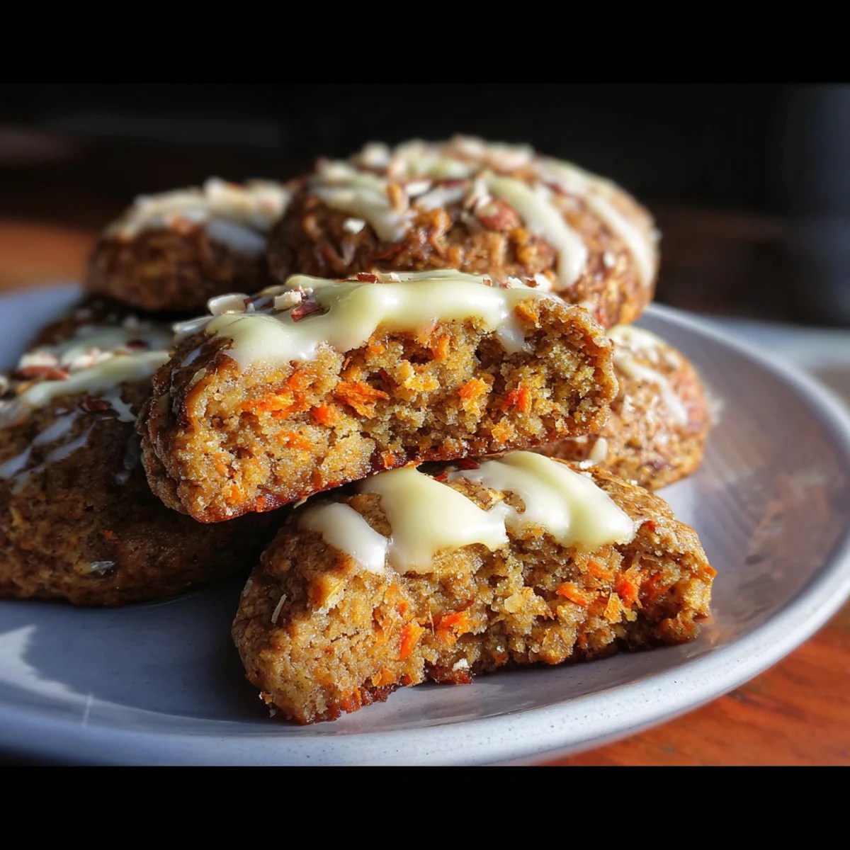 Carrot Cake Cookies-Stuffed Carrot Cake Cookies-Stuffed