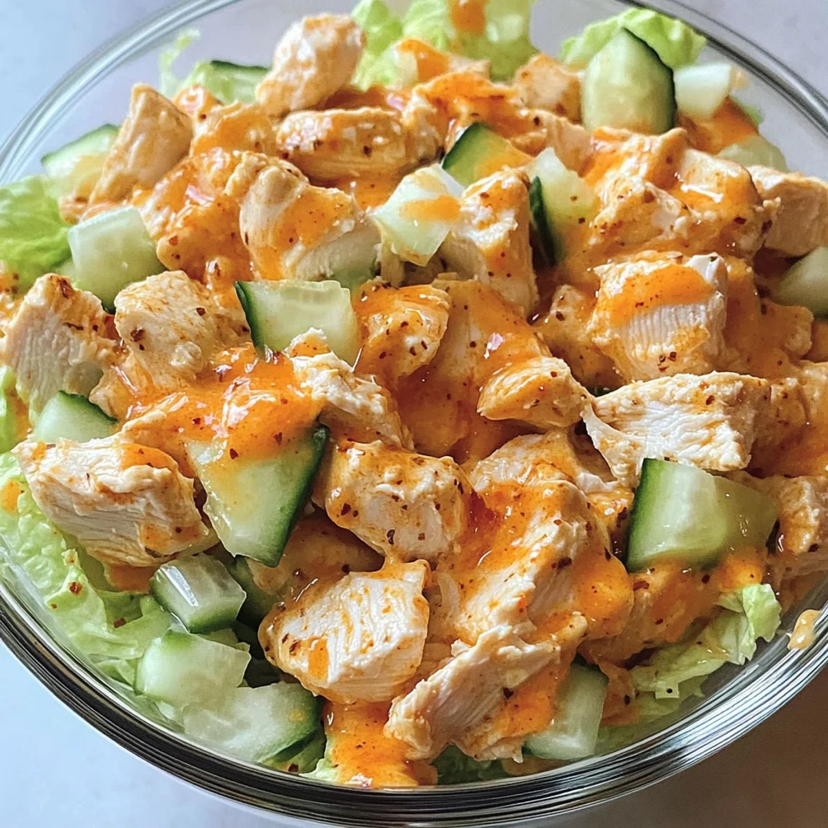 Easy Buffalo Chicken Salad (High-Protein, Healthy) Easy Buffalo Chicken Salad (High-Protein, Healthy)