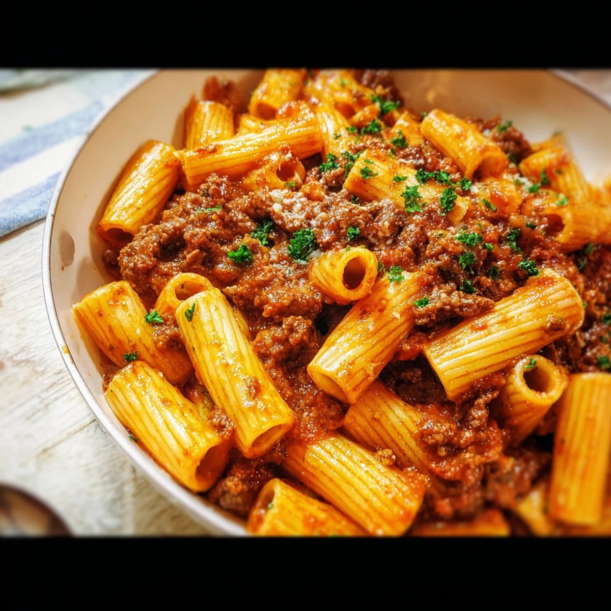 Beef Pasta in Tomato Sauce {Beef Ragu Pasta} Beef Pasta in Tomato Sauce {Beef Ragu Pasta}