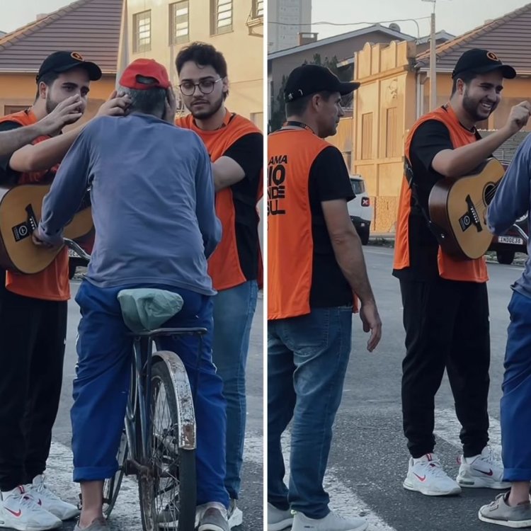 Surdo é curado em evangelismo de rua e se rende a Jesus no RS Surdo é curado em evangelismo de rua e se rende a Jesus no RS