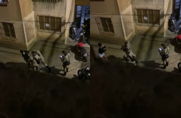 Policial dá tapa no rosto de mulher na Bahia; PM informa instauração de processo administrativo Policial dá tapa no rosto de mulher na Bahia; PM informa instauração de processo administrativo