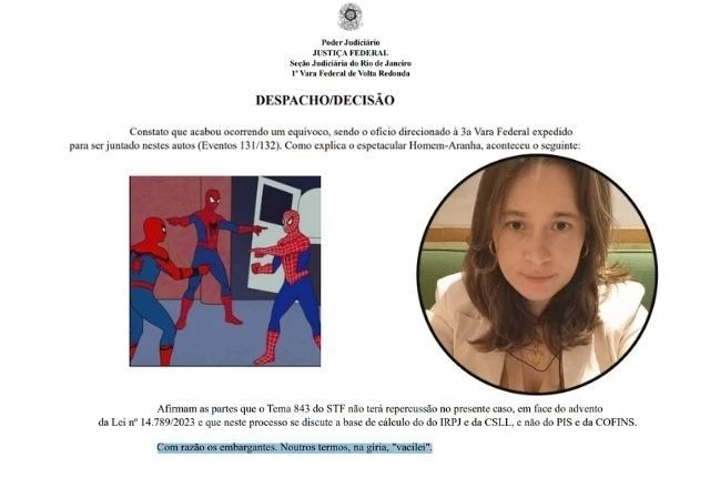 Juíza federal usa meme do Juíza federal usa meme do