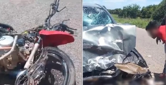 Carro e moto se envolvem em acidente e deixa um ferido no distrito de Maniçoba, em Juazeiro, BA Carro e moto se envolvem em acidente e deixa um ferido no distrito de Maniçoba, em Juazeiro, BA
