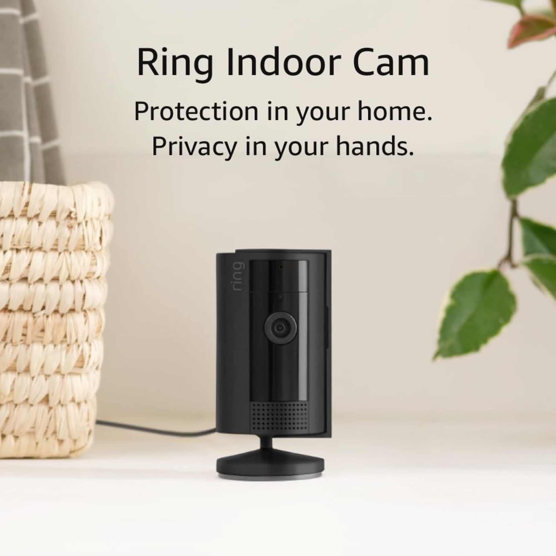 Like-New Ring Indoor Cam (2nd Gen) | 1080p HD Video & Color Night Vision, Two-Way Talk, and Manual Audio & Video Privacy Cover | Black Like-New Ring Indoor Cam (2nd Gen) | 1080p HD Video & Color Night Vision, Two-Way Talk, and Manual Audio & Video Privacy Cover | Black