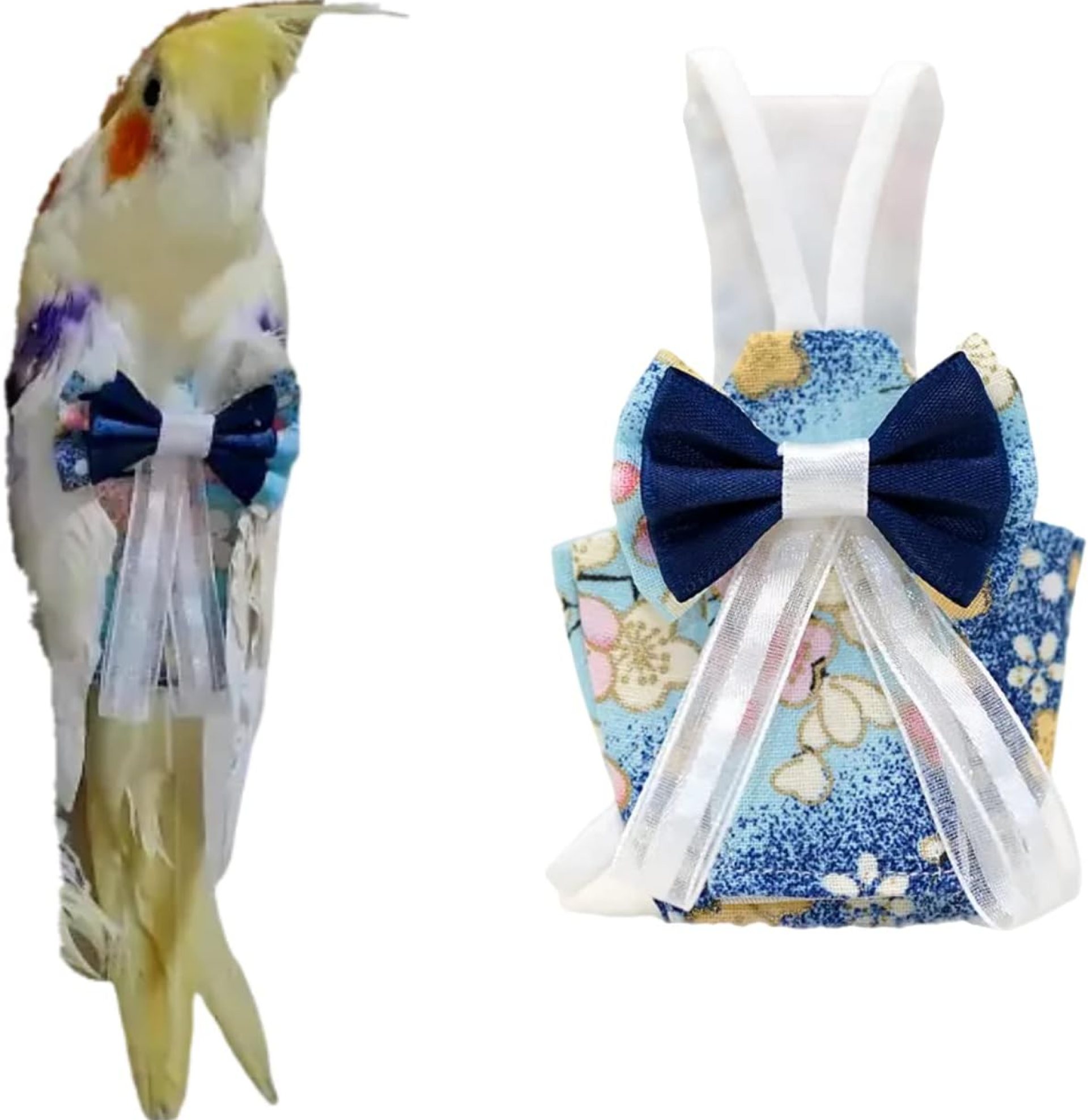Bird Flight Suits Diapers for Monk Parakeets, Cockatiels, Parrot Clothes, Training Nappy Suit Liners (Medium, Blue-A) Bird Flight Suits Diapers for Monk Parakeets, Cockatiels, Parrot Clothes, Training Nappy Suit Liners (Medium, Blue-A)