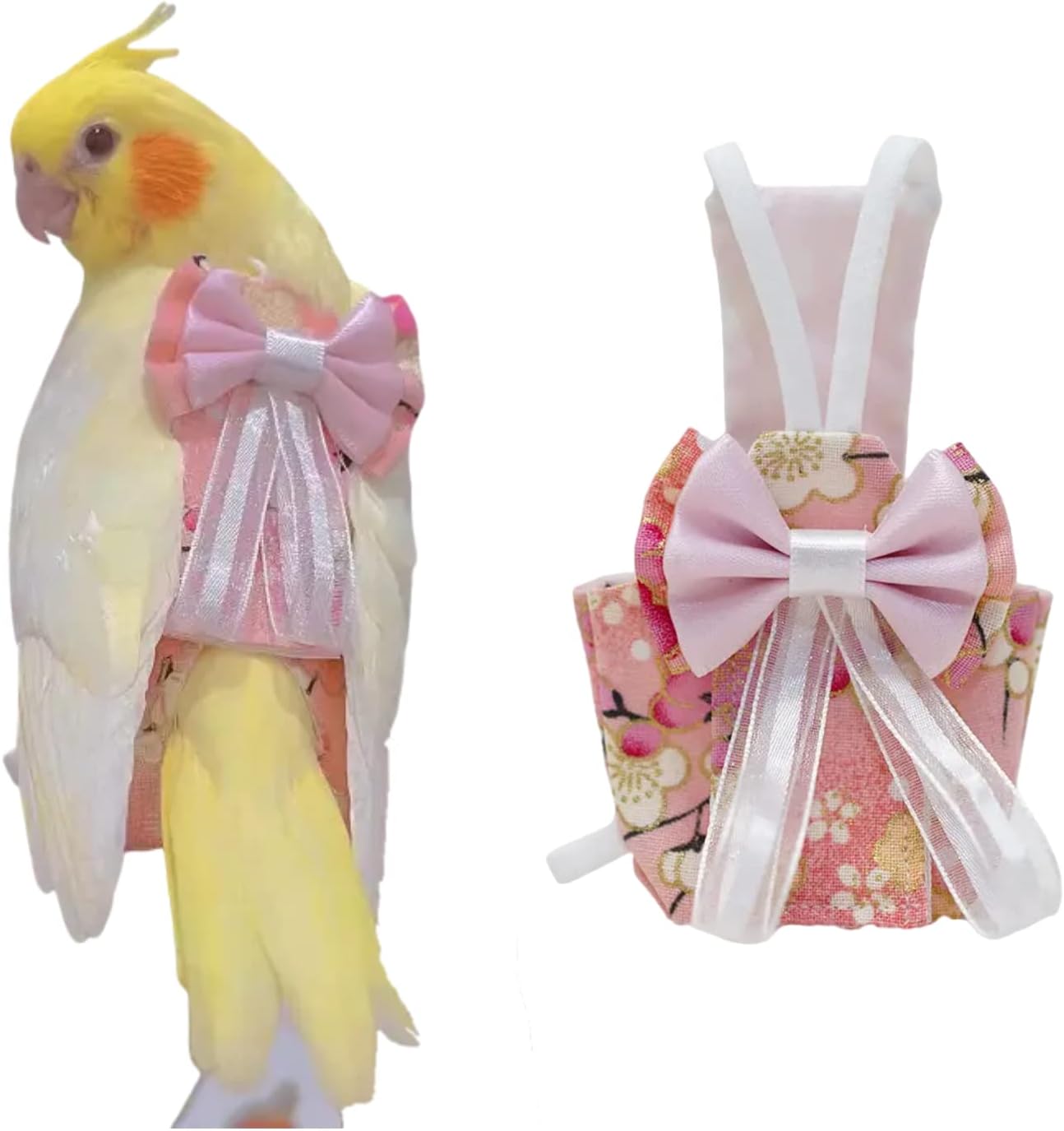 Bird Flight Suits Diapers, Parrot Flight Suits Diapers for Monk Parakeets, Cockatiels Flight Suits, Parrot Clothes, Bird Training Nappy Suit Liners Clothes (Medium,Light Pink) Bird Flight Suits Diapers, Parrot Flight Suits Diapers for Monk Parakeets, Cockatiels Flight Suits, Parrot Clothes, Bird Training Nappy Suit Liners Clothes (Medium,Light Pink)