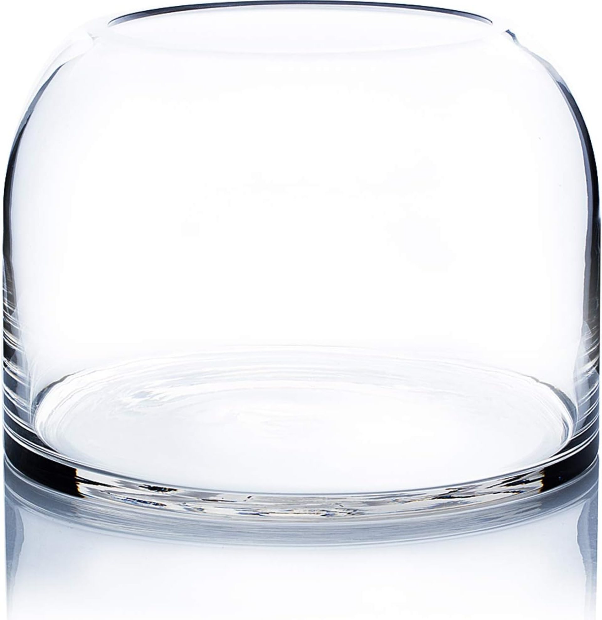 WGV Dome Vase, Width 9.8″ Height 7″ Clear Elegant Glass Planter Terrarium Gathering Storage Jar Taper up Floral Container for Wedding Party Ceremony Event Office Home Decor, 1 Piece WGV Dome Vase, Width 9.8″ Height 7″ Clear Elegant Glass Planter Terrarium Gathering Storage Jar Taper up Floral Container for Wedding Party Ceremony Event Office Home Decor, 1 Piece