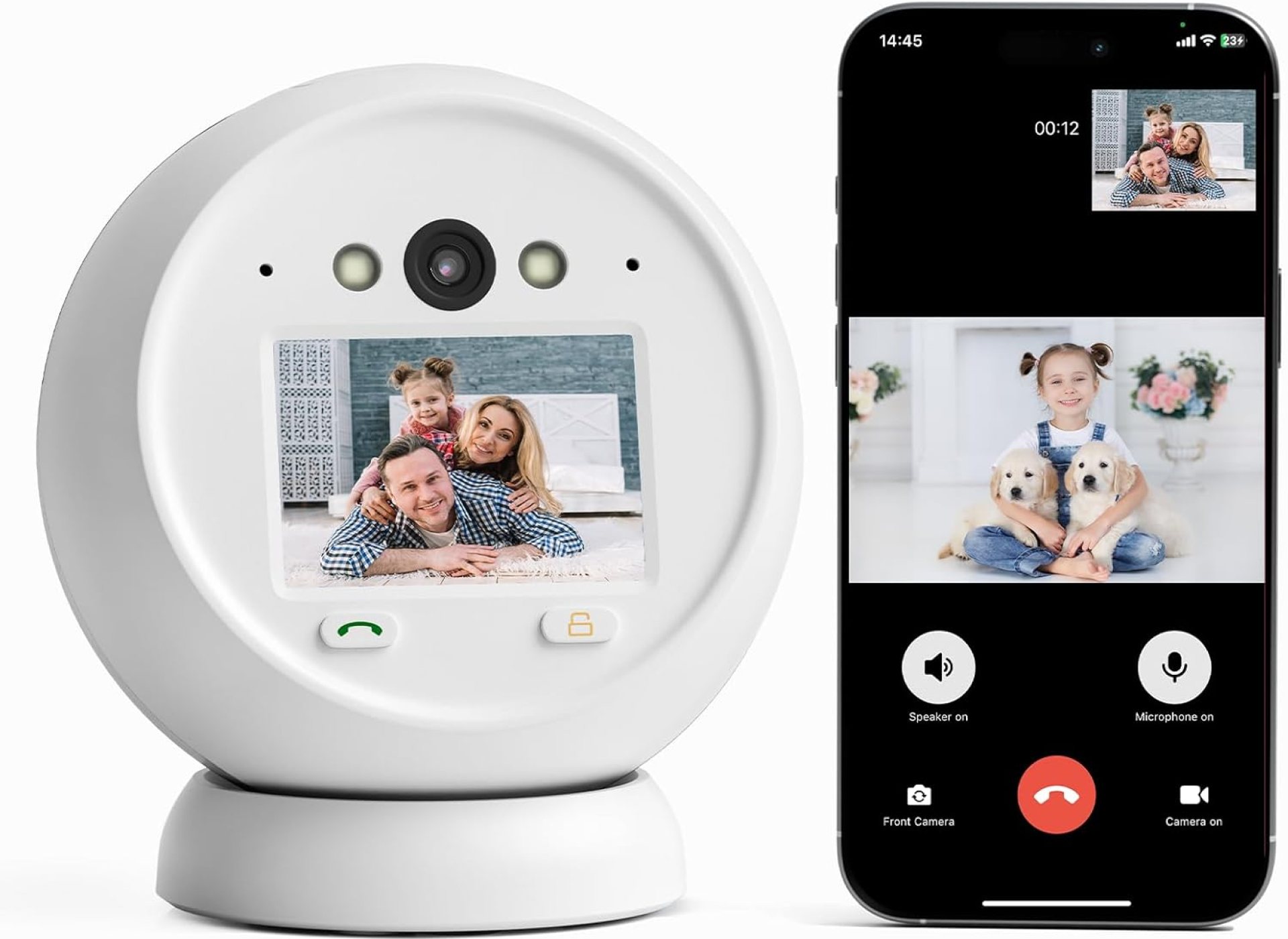 ACEMO Camera for Home Security with 2.8 inch Screen,Two-Way Video Indoor Camera, 1080P HD PTZ Wireless Nanny Dog Pet Home Security Cameras Baby Monitor Human Tracking Detection, 24/7 Recording ACEMO Camera for Home Security with 2.8 inch Screen,Two-Way Video Indoor Camera, 1080P HD PTZ Wireless Nanny Dog Pet Home Security Cameras Baby Monitor Human Tracking Detection, 24/7 Recording