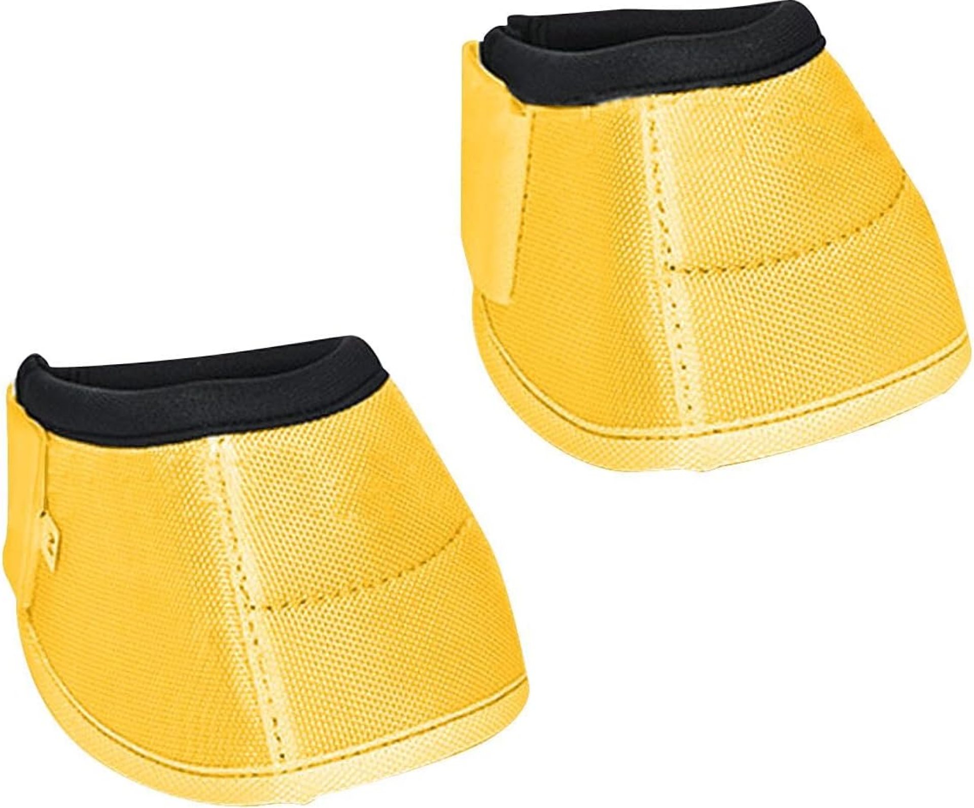Horse Bell Boots Protective Hoof Boot Shock Absorbing Lining 1680D Oxford Cloth Durable Quick to Wrap, Yellow Horse Bell Boots Protective Hoof Boot Shock Absorbing Lining 1680D Oxford Cloth Durable Quick to Wrap, Yellow