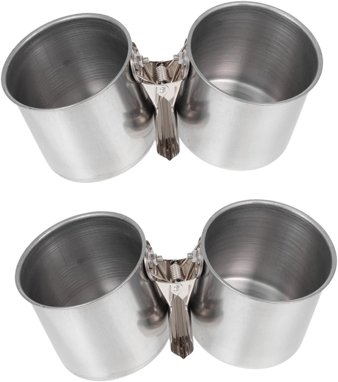 Bird Water Feeder Dishes Parrot Feeder Dish Cups 2pcs Set Bird Feeding Watering Supplies Stainless Steel Bird Water Feeder Dishes Parrot Feeder Dish Cups 2pcs Set Bird Feeding Watering Supplies Stainless Steel