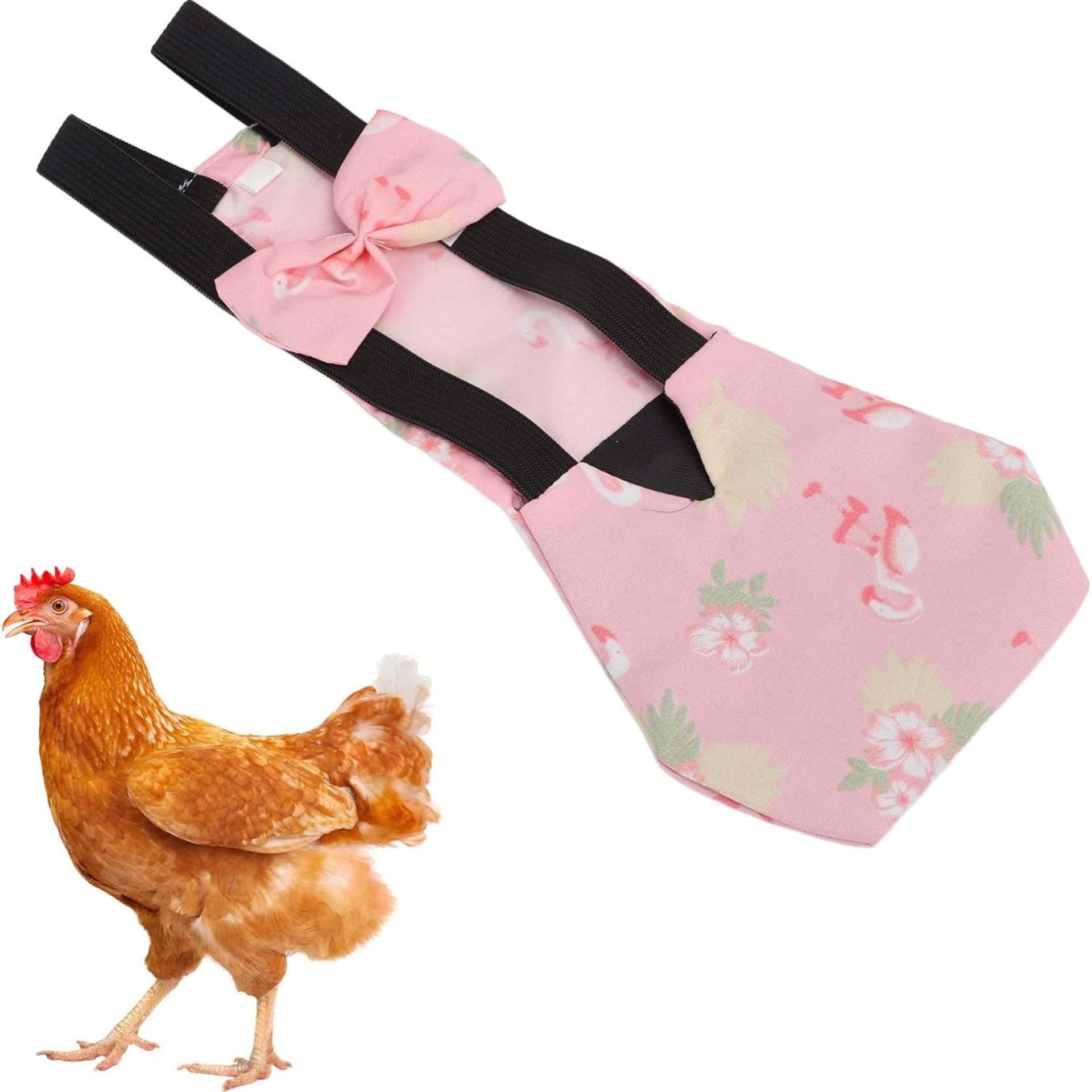 Pet Chicken Diapers, Breathable Poultry Poop Pocket Diaper for Goose Duck ChickenFlamingo S (S) Pet Chicken Diapers, Breathable Poultry Poop Pocket Diaper for Goose Duck ChickenFlamingo S (S)