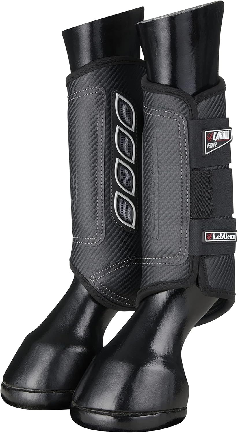 LeMieux Carbon Air XC Cross Country Hind Horse Boots – Protective Gear and Training Equipment – Equine Boots, Wraps & Accessories (Black/Medium) LeMieux Carbon Air XC Cross Country Hind Horse Boots – Protective Gear and Training Equipment – Equine Boots, Wraps & Accessories (Black/Medium)
