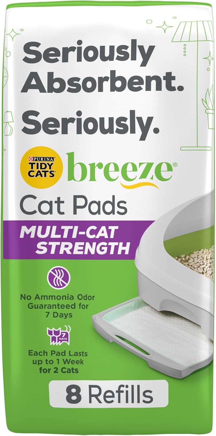 Purina Tidy Cats Cat Litter Breeze Pads Refill Pack Multi Cat Litter Pads – 8 ct. Bag Purina Tidy Cats Cat Litter Breeze Pads Refill Pack Multi Cat Litter Pads – 8 ct. Bag