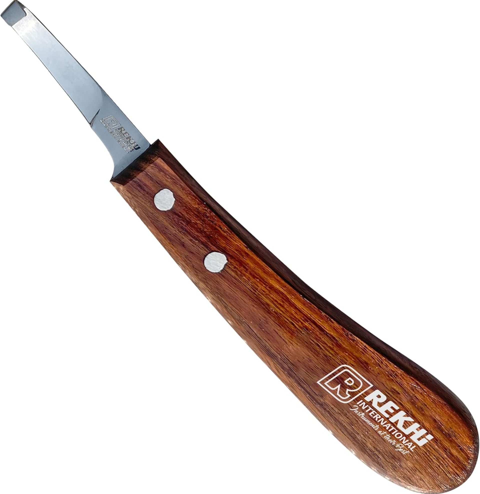 Rekhi Farrier Hoof Knife Narrow with Wooden Handle – Precision Hoof Care Tool for Horses, Cows, and Goats, Durable Rust-Resistant J2 Stainless Steel Blade, Farrier and Equestrian Hoof Care Knife Rekhi Farrier Hoof Knife Narrow with Wooden Handle – Precision Hoof Care Tool for Horses, Cows, and Goats, Durable Rust-Resistant J2 Stainless Steel Blade, Farrier and Equestrian Hoof Care Knife